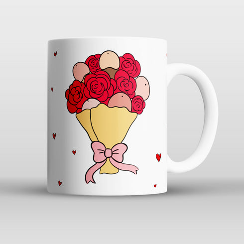 Personalised Naughty Bouquet Mug